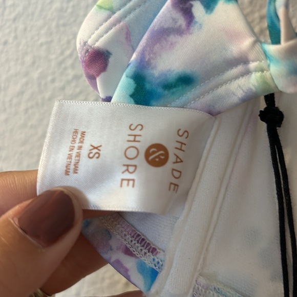 Shade & Shore floral ruffle strap bikini top size XS - Picture 6 of 7